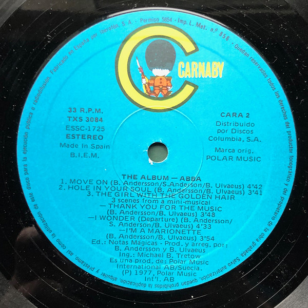 ABBA - The Album | Carnaby (TXS 3084) - 4 ABBA - The Album | Carnaby (TXS 3084) - 4