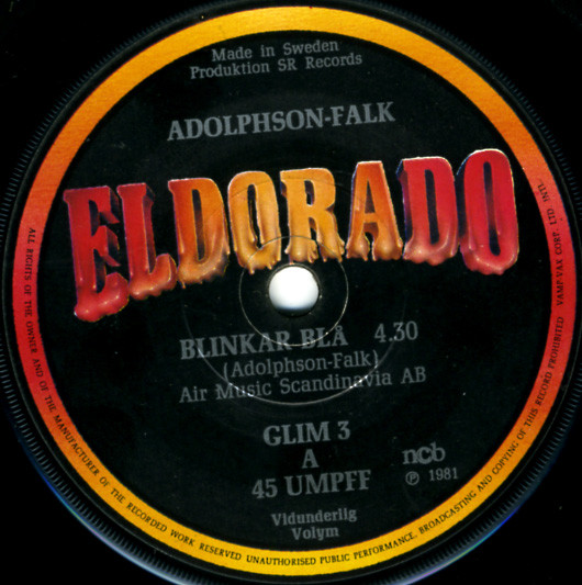 Adolphson-Falk - Blinkar Blå | Eldorado (GLIM 3) - 3 Adolphson-Falk - Blinkar Blå | Eldorado (GLIM 3) - 3