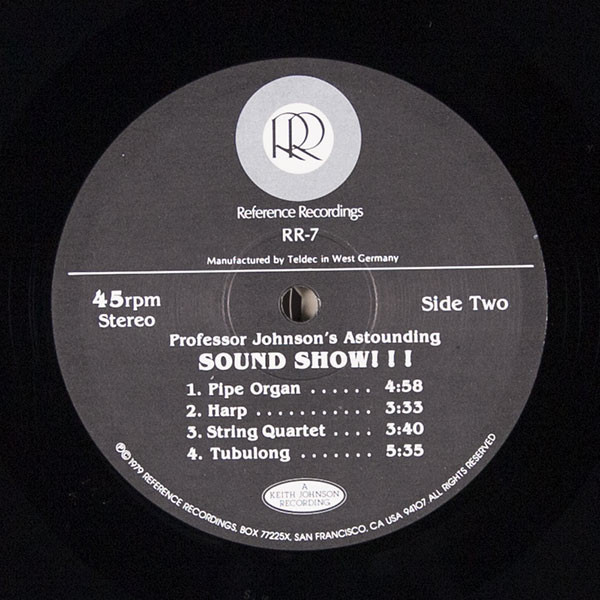 Various - Professor Johnson's Astounding Sound Show | Reference Recordings (RR-7) - 2 Various - Professor Johnson's Astounding Sound Show | Reference Recordings (RR-7) - 2