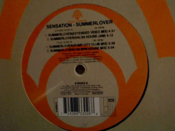 Sensation - Summerlover | Electronic (8 83302 6) - 2 Sensation - Summerlover | Electronic (8 83302 6) - 2