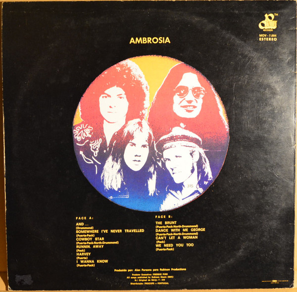 Ambrosia - Ambrosia | 20th Century Records (MOV-7.004) - 2