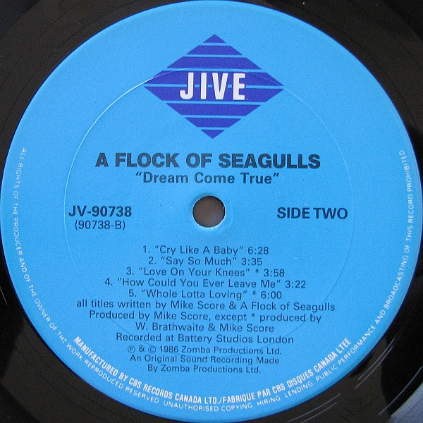 A Flock Of Seagulls - Dream Come True | Jive (JV 90738) - 2