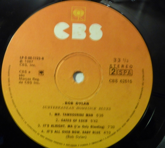 Bob Dylan - Subterranean Homesick Blues | CBS (CBS 62515) - 4