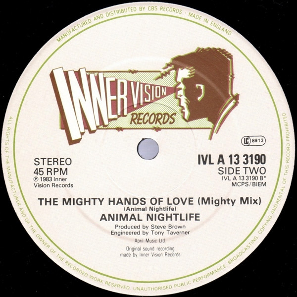 Animal Nightlife - The Mighty Hands Of Love | Innervision Records (IVL A 13 3190) - 4
