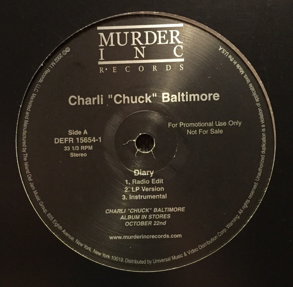 Charli Baltimore - Diary | Murder Inc Records (DEFR 15654-1) - 3