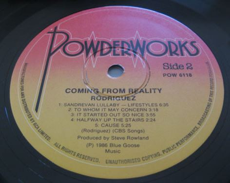 Sixto Rodriguez - Coming From Reality | Powderworks Records & Tapes (POW 6118) - 3 Sixto Rodriguez - Coming From Reality | Powderworks Records & Tapes (POW 6118) - 3
