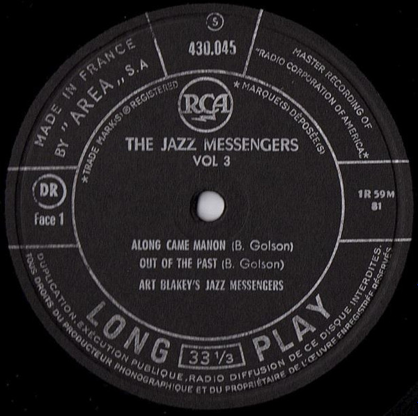 Art Blakey & The Jazz Messengers Plus Kenny Clarke - Au Club St. Germain Vol. 3 | RCA (430.045) - 4 Art Blakey & The Jazz Messengers Plus Kenny Clarke - Au Club St. Germain Vol. 3 | RCA (430.045) - 4