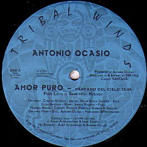 Antonio Ocasio - Amor Puro - Mandado Del Cielo | Tribal Winds (TW026) - 2 Antonio Ocasio - Amor Puro - Mandado Del Cielo | Tribal Winds (TW026) - 2