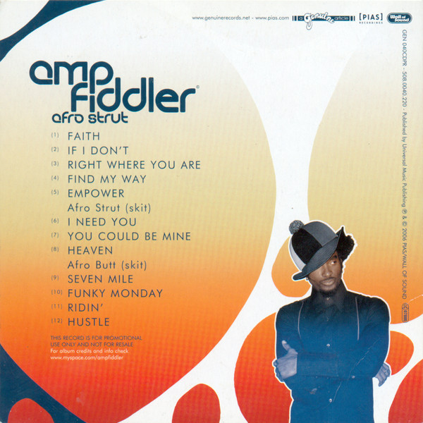 Amp Fiddler - Afro Strut | Genuine (GEN 040CDPR) - 2