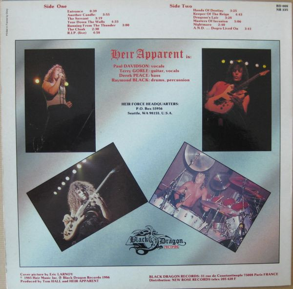 Heir Apparent - Graceful Inheritance | Black Dragon Records (BD 008) - 2 Heir Apparent - Graceful Inheritance | Black Dragon Records (BD 008) - 2