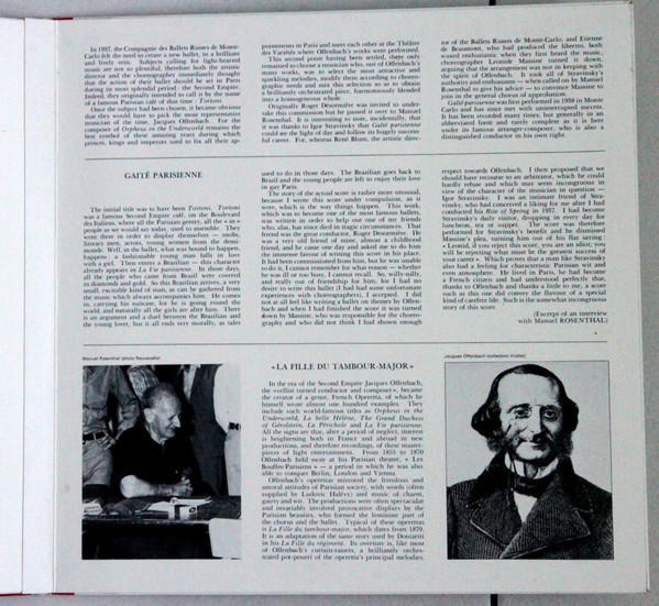 Jacques Offenbach – Orchestre National De L'Opéra De Monte-Carlo , Manuel Rosenthal - Gaîté Parisienne | La Voix De Son Maître (2C 069-02808 Q) - 4