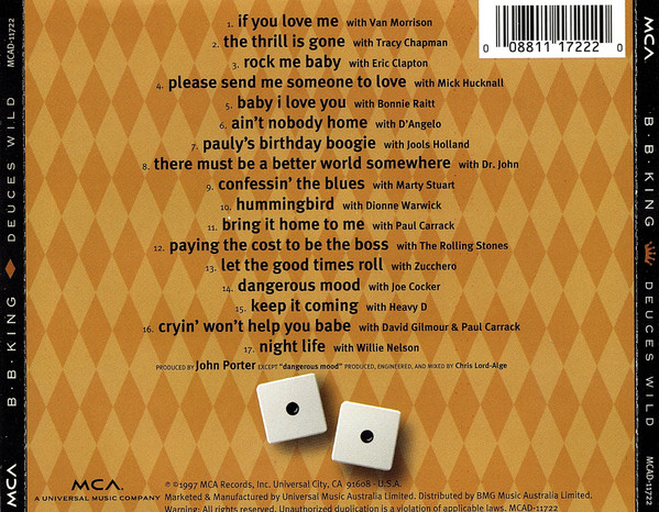 B.B. King - Deuces Wild | MCA Records (MCD 11722) - 2 B.B. King - Deuces Wild | MCA Records (MCD 11722) - 2