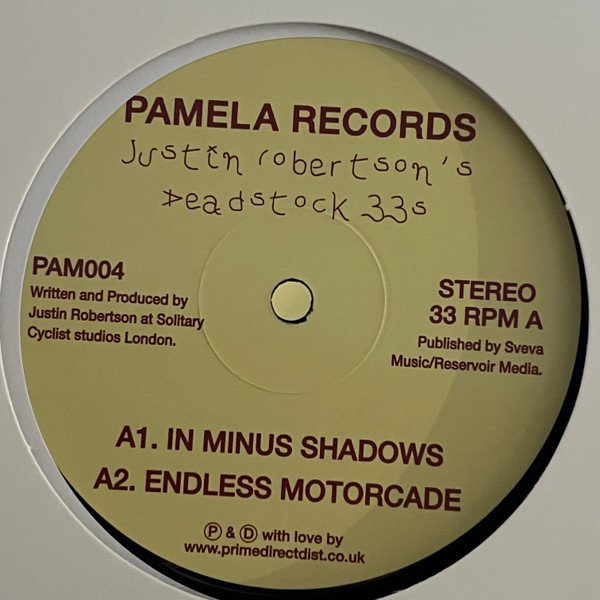 Justin Robertson - Deadstock 33s | Pamela Records (PAM004)