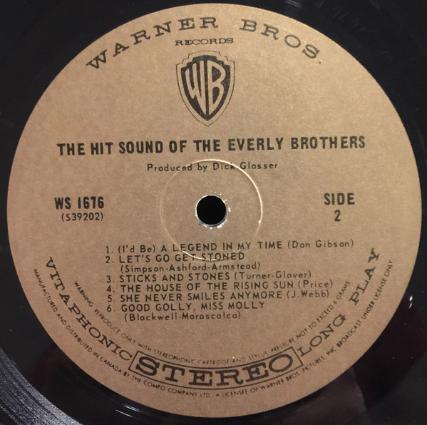 Everly Brothers - The Hit Sound Of The Everly Brothers [Vinyl] | Warner Bros. Records (WS 1676) - 4