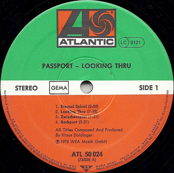 Passport - Looking Thru | Atlantic (ATL 50 024) - 3