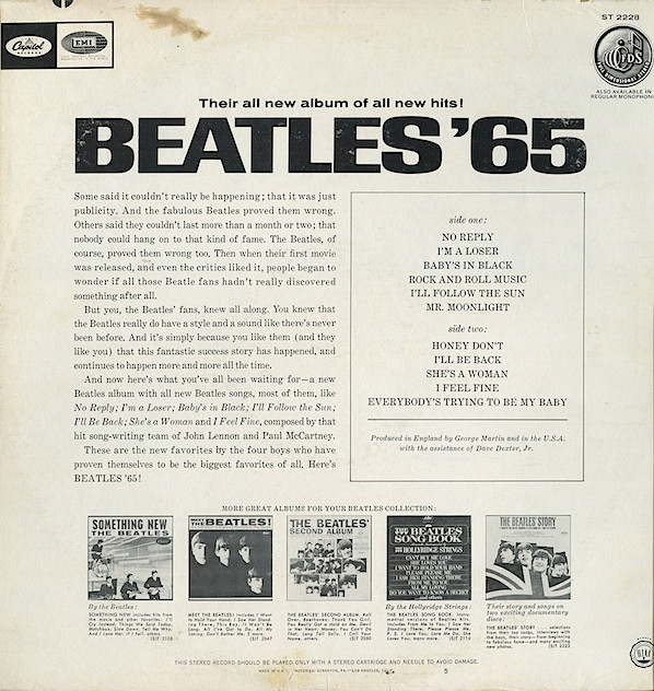 The Beatles - Beatles '65 | Capitol Records (ST 2228)