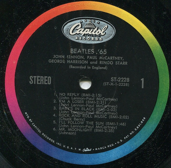 The Beatles - Beatles '65 | Capitol Records (ST 2228) - 2 The Beatles - Beatles '65 | Capitol Records (ST 2228) - 2