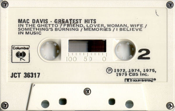 Mac Davis - Greatest Hits | Columbia (WJCT 36317) - 4