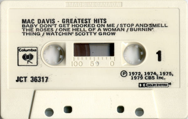 Mac Davis - Greatest Hits | Columbia (WJCT 36317) - 3