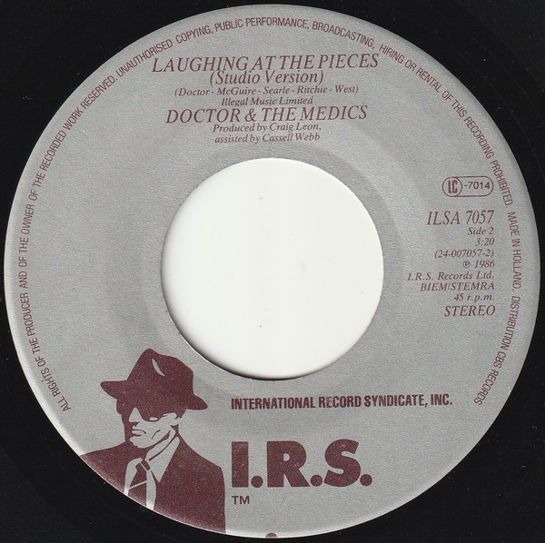 Doctor & The Medics - Spirit In The Sky | I.R.S. Records (ILSA 7057) - 4 Doctor & The Medics - Spirit In The Sky | I.R.S. Records (ILSA 7057) - 4