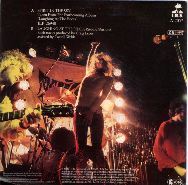 Doctor & The Medics - Spirit In The Sky | I.R.S. Records (ILSA 7057) - 2 Doctor & The Medics - Spirit In The Sky | I.R.S. Records (ILSA 7057) - 2