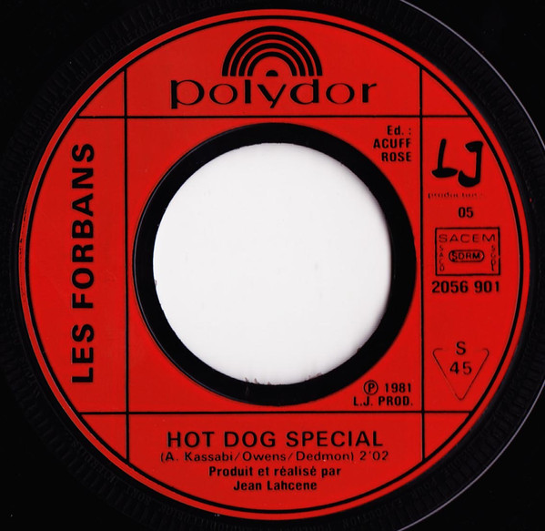 Les Forbans - Hot Dog Special / Yé Yé | Polydor (2056 901) - 4