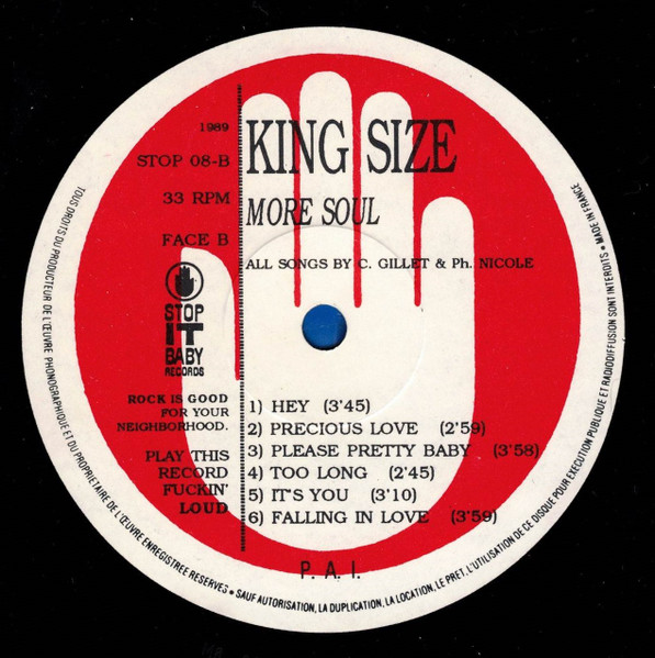 King Size - More Soul | Stop It Baby Records (STOP 08) - 4