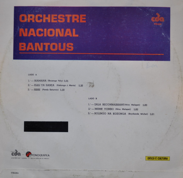 Les Bantous De La Capitale - Orchestre Nacional Bantous | Éditions Tam Tam Bantous (TTB-003) - 2