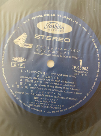 Music Sound Orchestra - Dynamic Mood Music In Sound Effect | Toshiba Records (TP-9506Z) - 2 Music Sound Orchestra - Dynamic Mood Music In Sound Effect | Toshiba Records (TP-9506Z) - 2