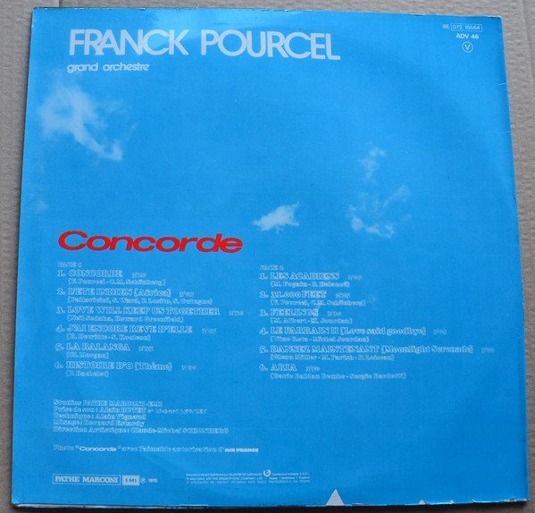 Franck Pourcel - Concorde | Pathé (8E 062-15 564) - 2