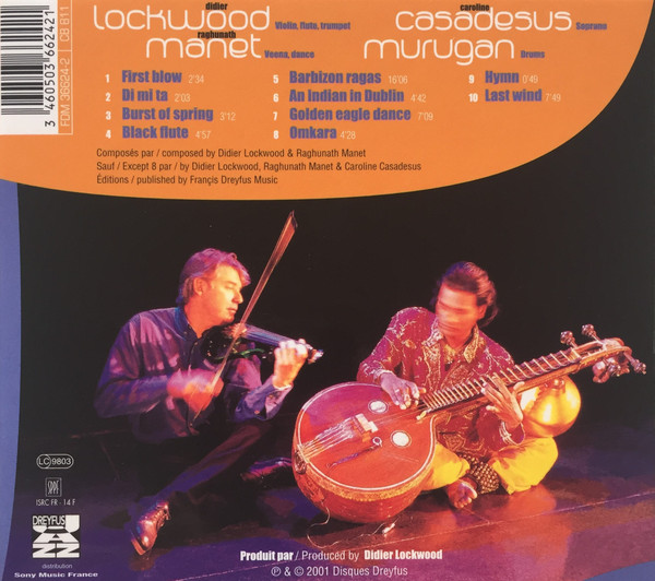 Didier Lockwood & Raghunath Manet - Omkara | Dreyfus Jazz (FDM 36624-2) - 2