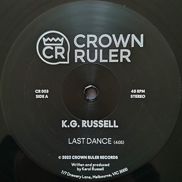 K.G. Russell - Last Dance | Crown Ruler Records (CR-003) - 3
