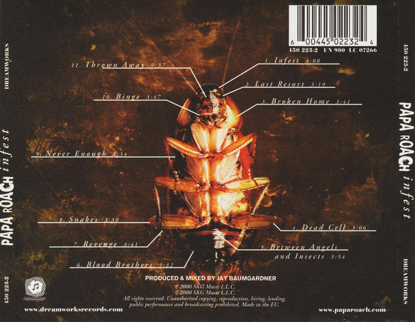 Papa Roach - Infest | DreamWorks Records (450 223-2) - 2