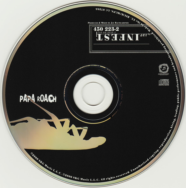 Papa Roach - Infest | DreamWorks Records (450 223-2) - 3