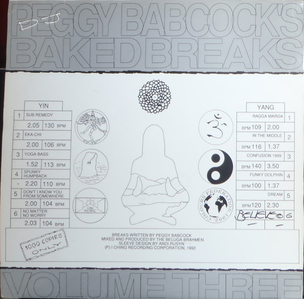 DJ Peggy Babcock - Baked Breaks - Volume Three | Chi Music (YIN 3) - 2