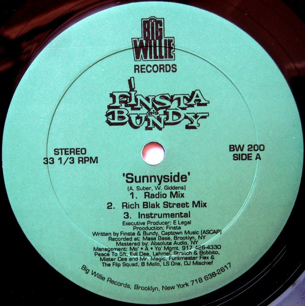 Finsta Bundy - Sunnyside / Spirit Of The Boogie | Big Willie Records (BW 200) - 2 Finsta Bundy - Sunnyside / Spirit Of The Boogie | Big Willie Records (BW 200) - 2