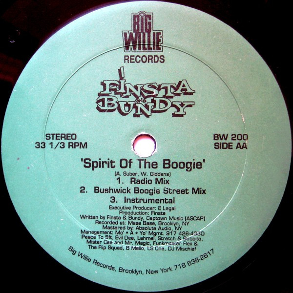 Finsta Bundy - Sunnyside / Spirit Of The Boogie | Big Willie Records (BW 200) - 3 Finsta Bundy - Sunnyside / Spirit Of The Boogie | Big Willie Records (BW 200) - 3