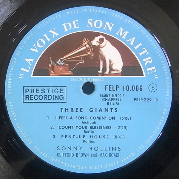 Sonny Rollins , Clifford Brown And Max Roach - 3 Giants! | La Voix De Son Maître (FELP10.006) - 4 Sonny Rollins , Clifford Brown And Max Roach - 3 Giants! | La Voix De Son Maître (FELP10.006) - 4