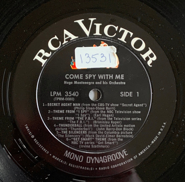 Hugo Montenegro And His Orchestra - Come Spy With Me | RCA Victor (LPM-3540) - 3 Hugo Montenegro And His Orchestra - Come Spy With Me | RCA Victor (LPM-3540) - 3