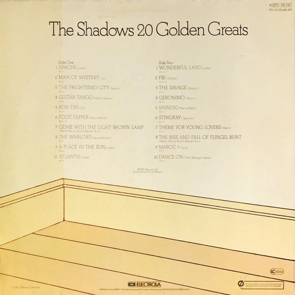 The Shadows - 20 Golden Greats | EMI (1C 072-06 297) - 2
