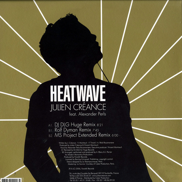 Julien Créance feat. Alexander Perls - Heatwave (Remixes Part 2) | Fanatik Records (FK012) - 2 Julien Créance feat. Alexander Perls - Heatwave (Remixes Part 2) | Fanatik Records (FK012) - 2