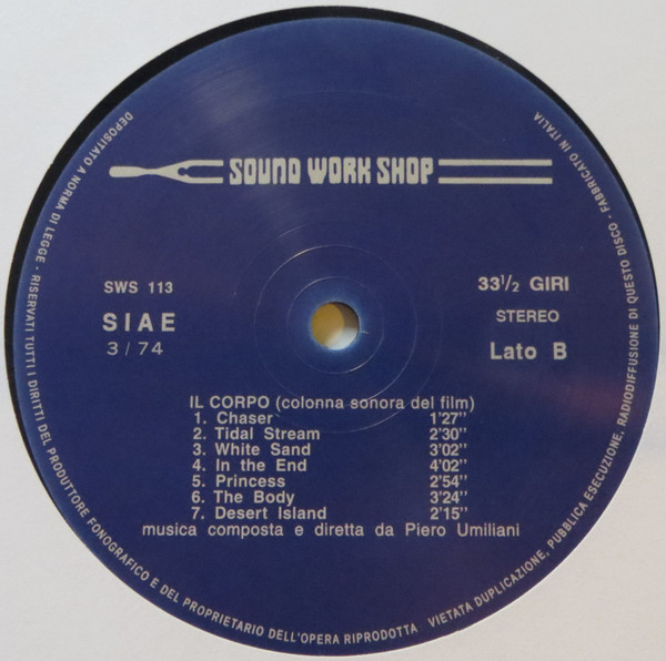 Piero Umiliani - Il Corpo (Colonna Sonora Del Film) | Schema (SCEB923 LP) - 3 Piero Umiliani - Il Corpo (Colonna Sonora Del Film) | Schema (SCEB923 LP) - 3