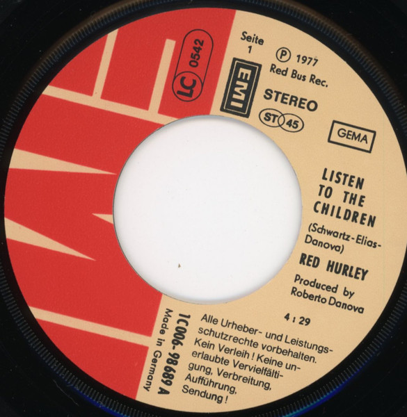 Red Hurley - Listen To The Children | EMI (1C 006-98 689) - 3