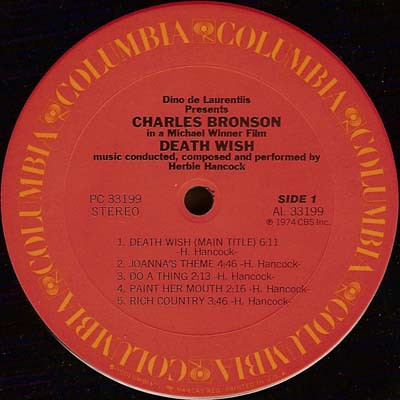 Herbie Hancock - Death Wish (Original Soundtrack Recording) | Columbia (PC 33199) - 3