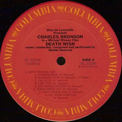 Herbie Hancock - Death Wish (Original Soundtrack Recording) | Columbia (PC 33199) - 4