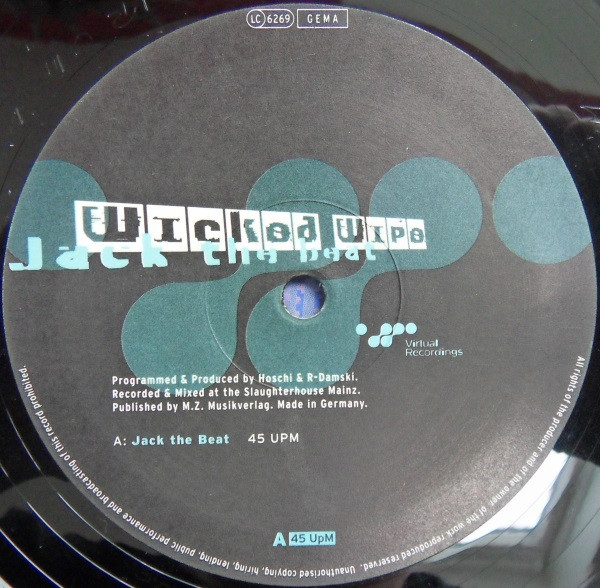 Wicked Wipe - Jack The Beat | Virtual Recordings (VR 014-12)