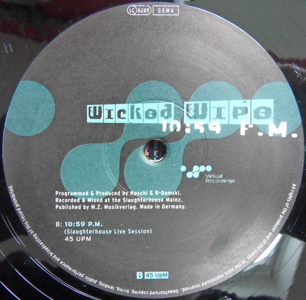 Wicked Wipe - Jack The Beat | Virtual Recordings (VR 014-12) - 2