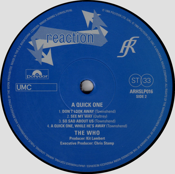 The Who - A Quick One | Polydor (ARHSLP016) - 3