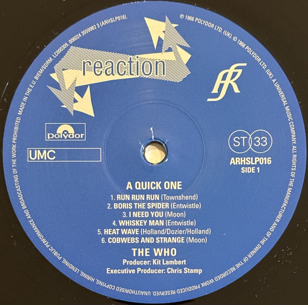 The Who - A Quick One | Polydor (ARHSLP016) - 2