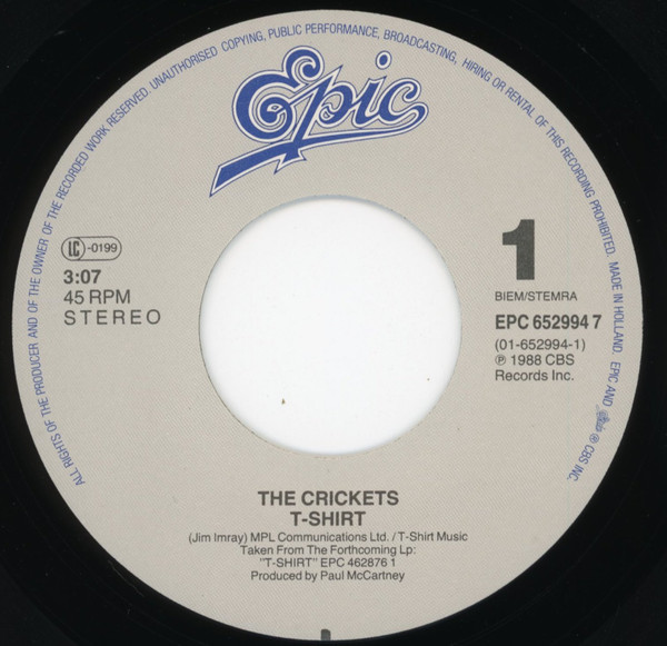 The Crickets - T-Shirt | Epic (EPC 652994 7) - 3